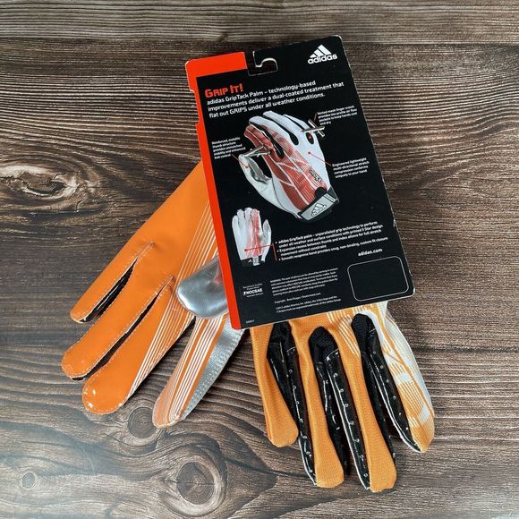 Adidas Football Adizero 5 Star‎ XXL Grip Glives Tennessee Orange Griptack New - Picture 6 of 6